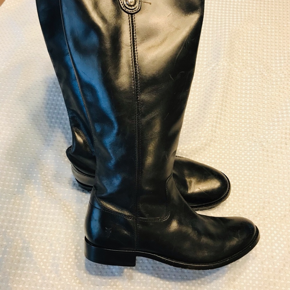 FRYE Melissa inside zip boot in black - Picture 10 of 11